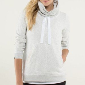 Lululemon Avenue Pullover Oversized Ruched Collar Heavy Sweatshirt 10